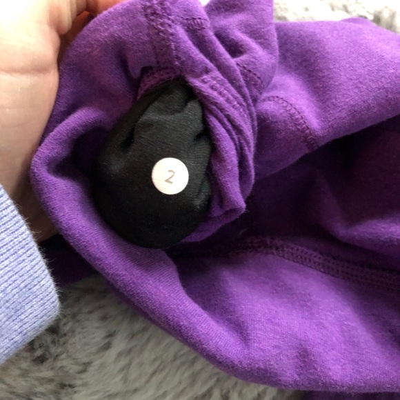 SOLD- Lululemon High Times Tender Violet Leggings - Picture 5 of 6